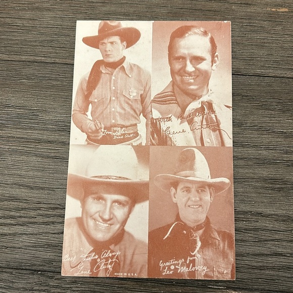 Vintage cowboy arcade cards movie Hollywood John Wayne Gene Autry Roy Rogers ++ - Picture 4 of 14